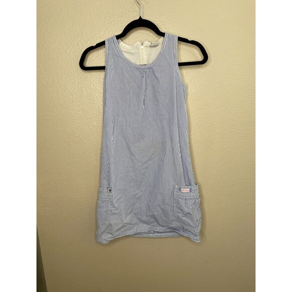 S Oliver Striped Blue Dress Womans Sleeveless Summer Dress - Picture 1 of 6